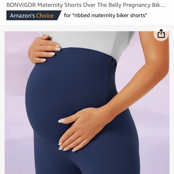 3 pack of maternity biker shorts. Super soft. - Picture 7 of 9